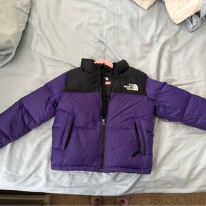 The North Face Kids Puffer Jacket in Purple and Black